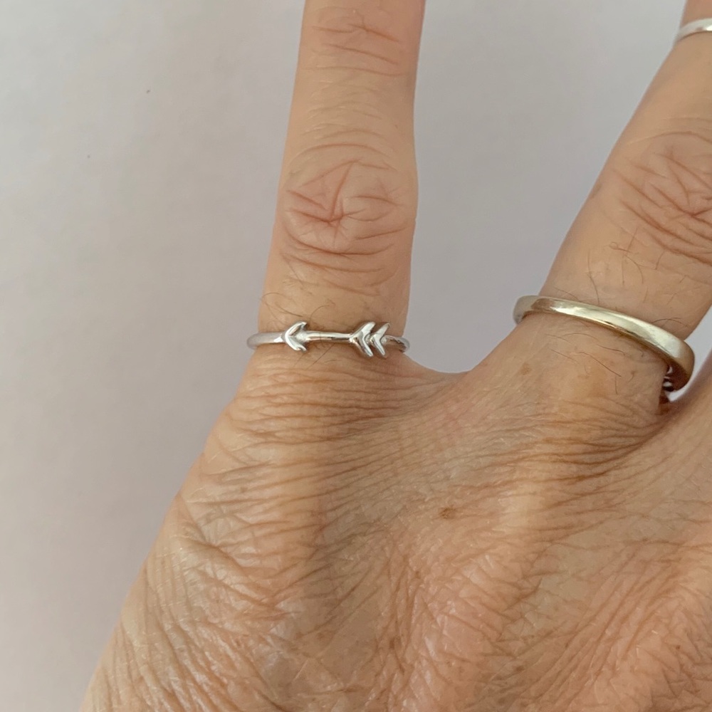 Sterling Silver Arrow Toe Ring, Silver Ring - image 3